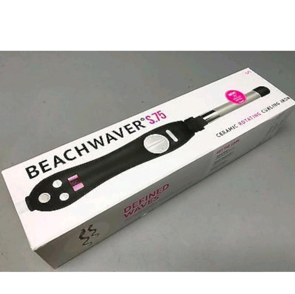BeachWaver S.75 Ceramic Curling Iron ♡Silver & Pink ♡